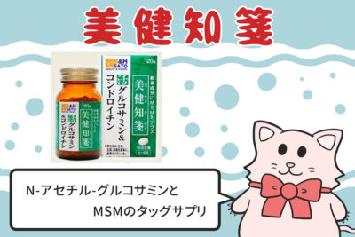 美健知箋　N-アセチルグルコサミンとMSMのタッグサプリ